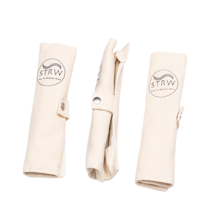 Portable Bamboo Cutlery Set (3 pack BUNDLE) - STRW Co.